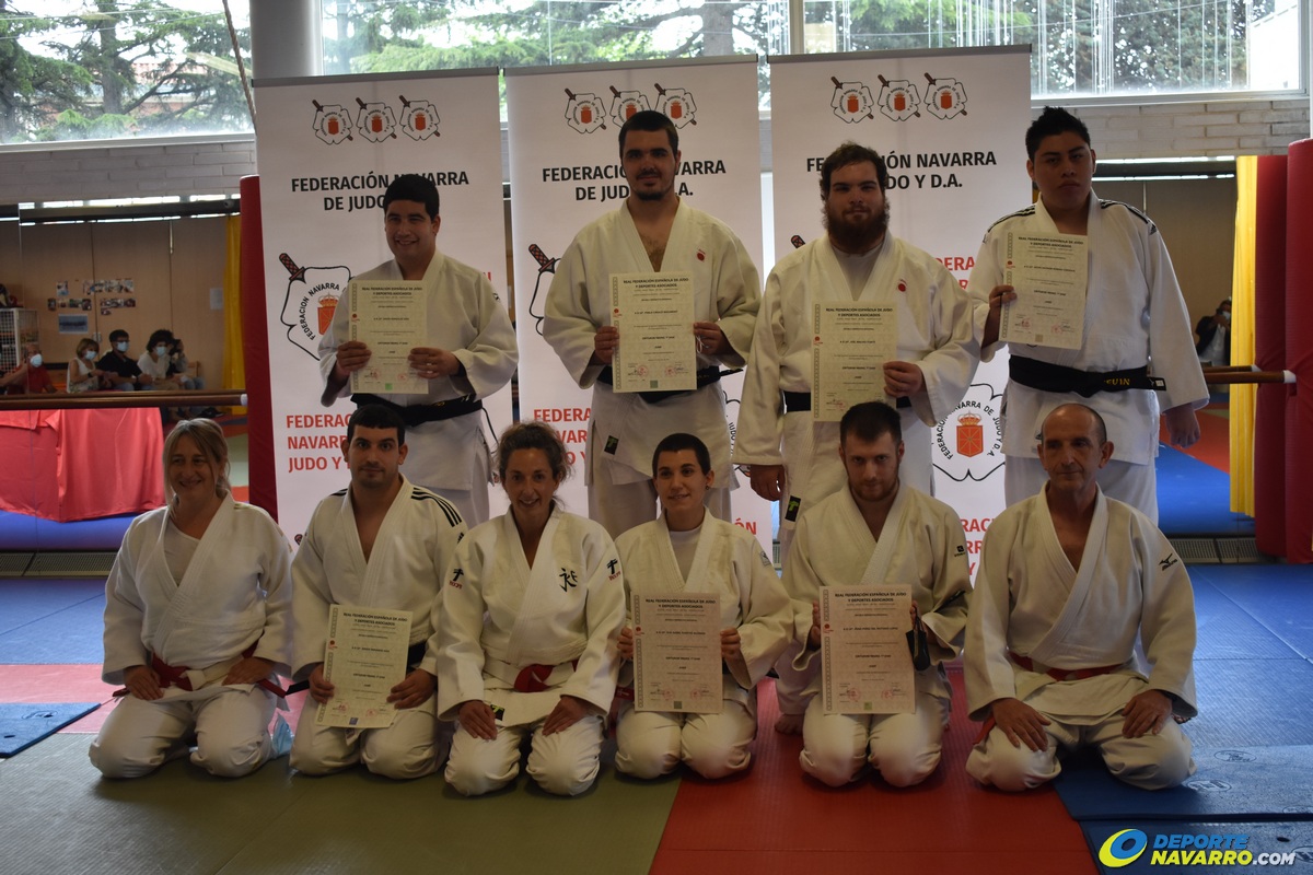 Emotiva ceremonia  de imposición de cinturón negro de Judo a jóvenes con NEE. Pamplona 19-06-21. Publicaciones en prensa, TV y Radio.
